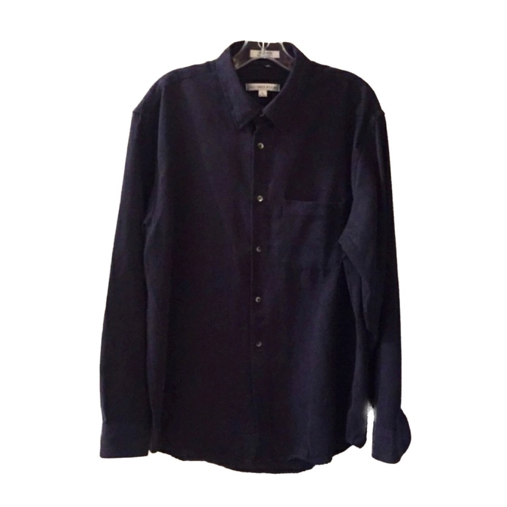 Geoffrey Beene shirt size Large 16-16 1/2 blue